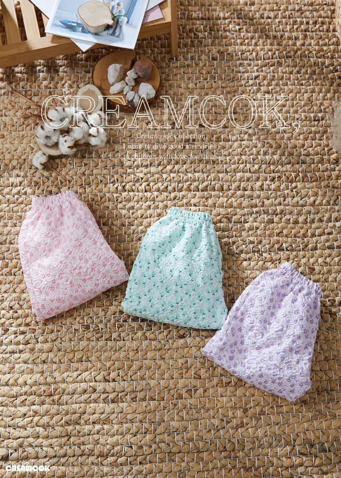 Creamcok - Korean Children Fashion - #Kfashion4kids - Flower Pants