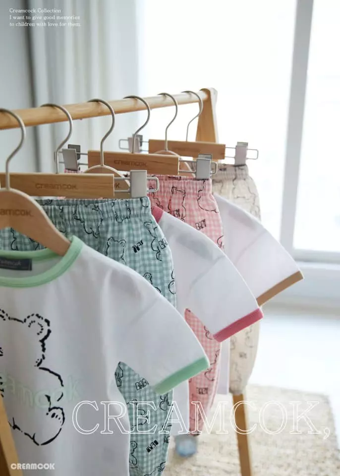 Creamcok - Korean Children Fashion - #childofig - Cok Bear Top Bottom Set