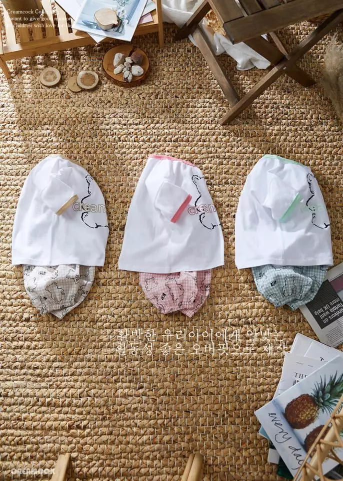 Creamcok - Korean Children Fashion - #childofig - Kitch Bear Check Pants - 12