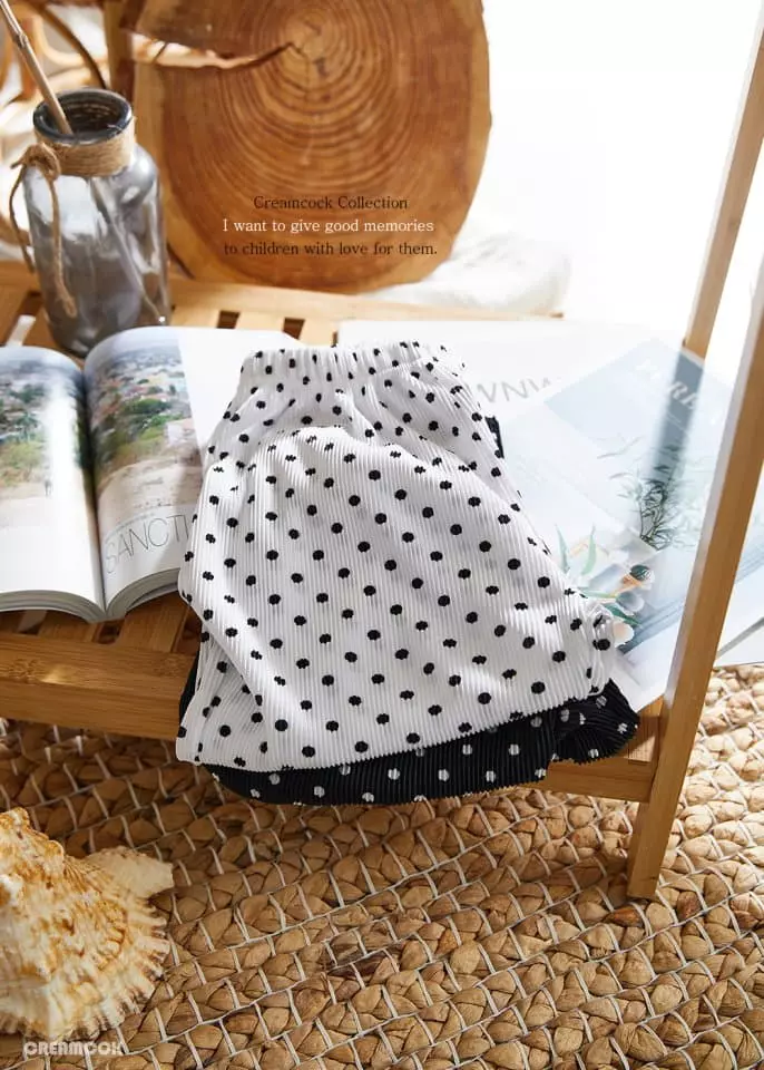 Creamcok - Korean Children Fashion - #childofig - Pop Dot Pleats Pants - 11