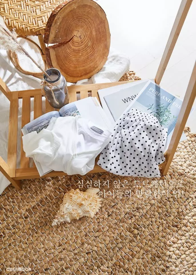 Creamcok - Korean Children Fashion - #childrensboutique - Solsol Dot Top Bottom Set - 6