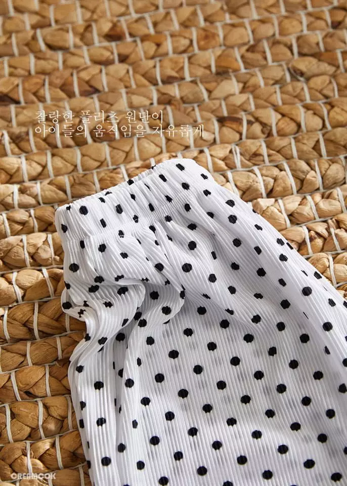 Creamcok - Korean Children Fashion - #childrensboutique - Pop Dot Pleats Pants - 12