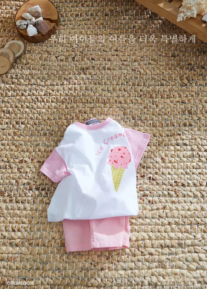 Creamcok - Korean Children Fashion - #designkidswear - Macaroon Top Bottom Set - 9