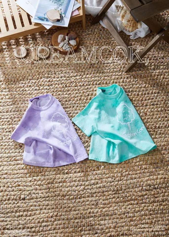 Creamcok - Korean Children Fashion - #kidsshorts - Cotton Candy Top Bottom Set - 7