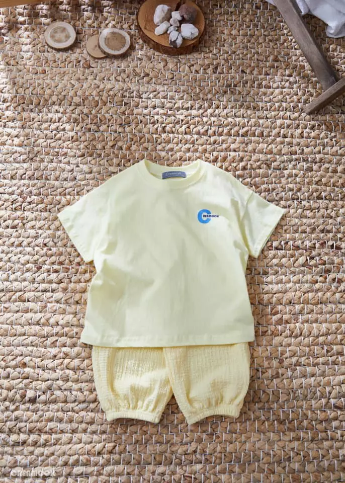Creamcok - Korean Children Fashion - #kidsstore - Cream Cooling Top Bottom Set - 5