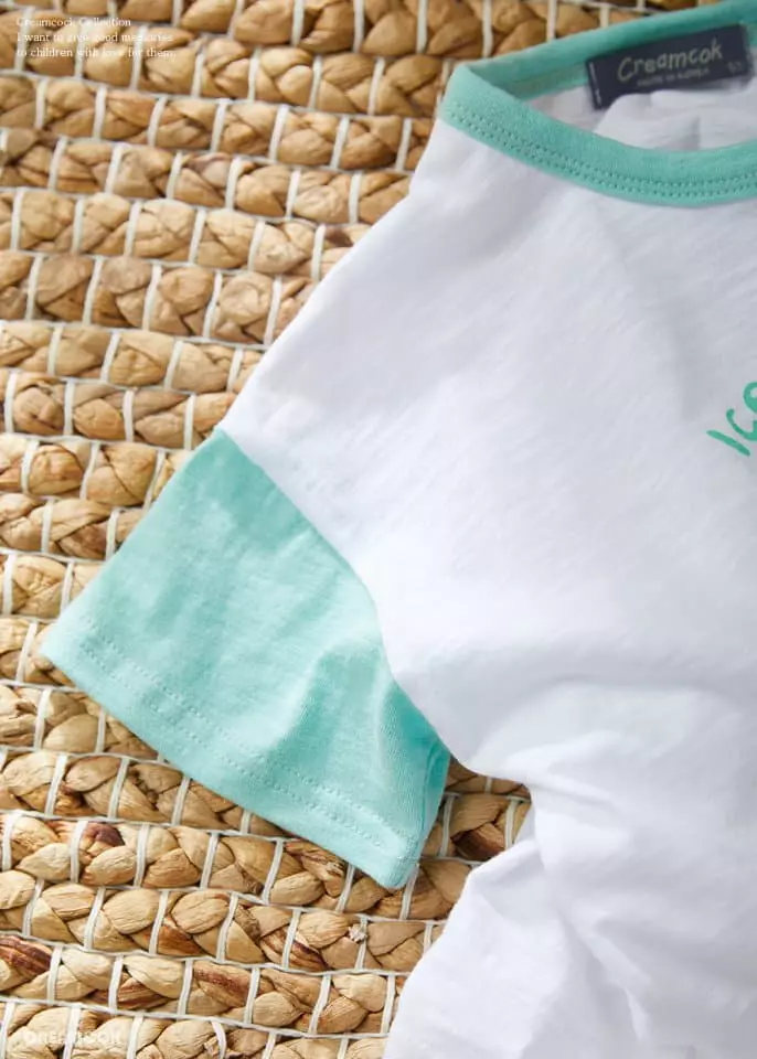 Creamcok - Korean Children Fashion - #kidzfashiontrend - Ice Cream Col Top Bottom Set - 11