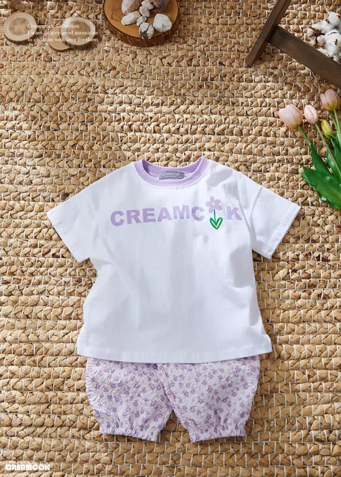 Creamcok - Korean Children Fashion - #magicofchildhood - Cream Cok Cooling Top Bottom Set - 10