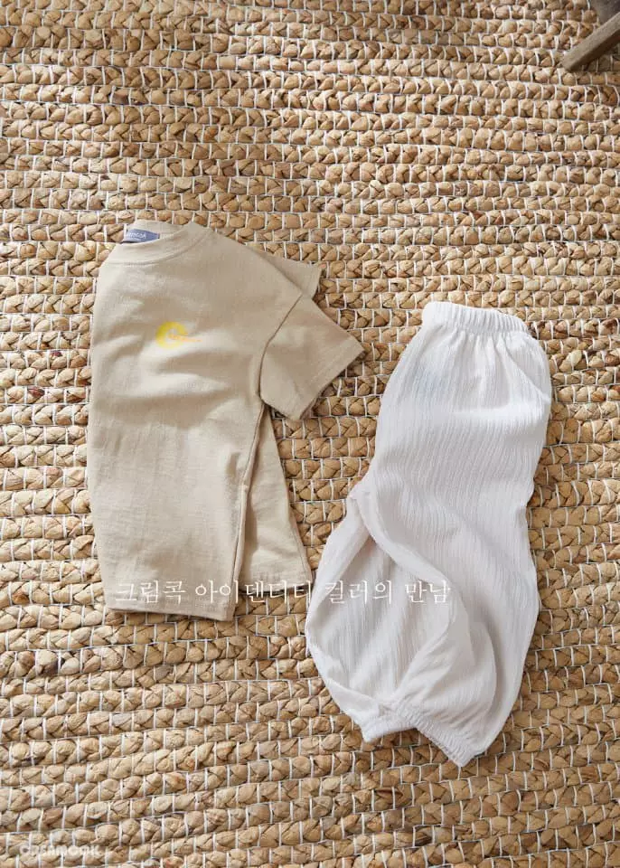 Creamcok - Korean Children Fashion - #magicofchildhood - Cream Cooling Top Bottom Set - 9