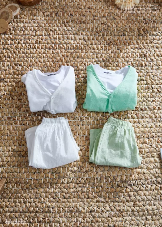 Creamcok - Korean Children Fashion - #magicofchildhood - Hot Summer Top Bottom Set
