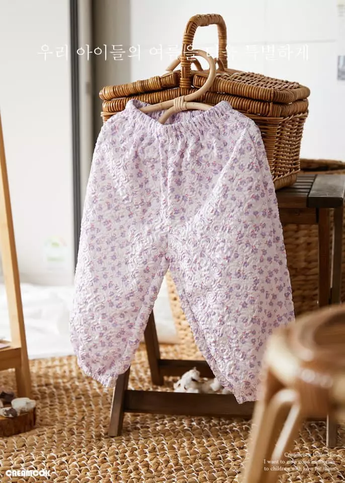 Creamcok - Korean Children Fashion - #magicofchildhood - Flower Pants - 4