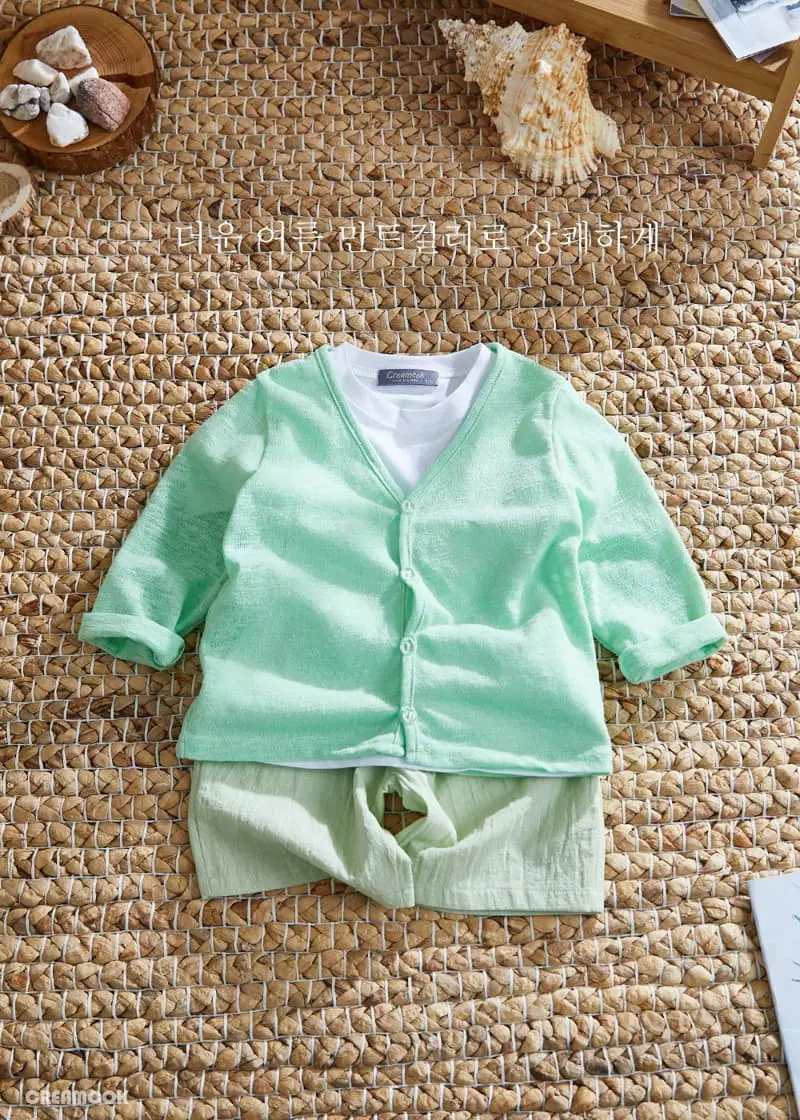 Creamcok - Korean Children Fashion - #stylishchildhood - Hot Summer Top Bottom Set - 6