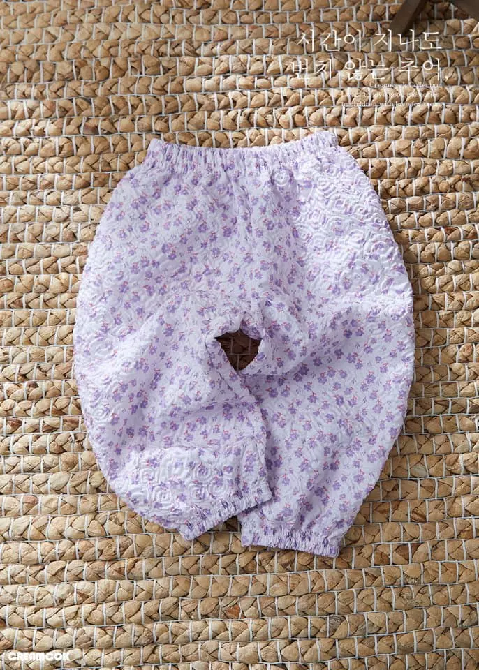 Creamcok - Korean Children Fashion - #todddlerfashion - Flower Pants - 6