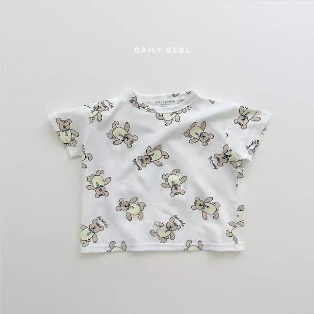 Daily Bebe - Korean Children Fashion - #childrensboutique - Pattern Tee - 7