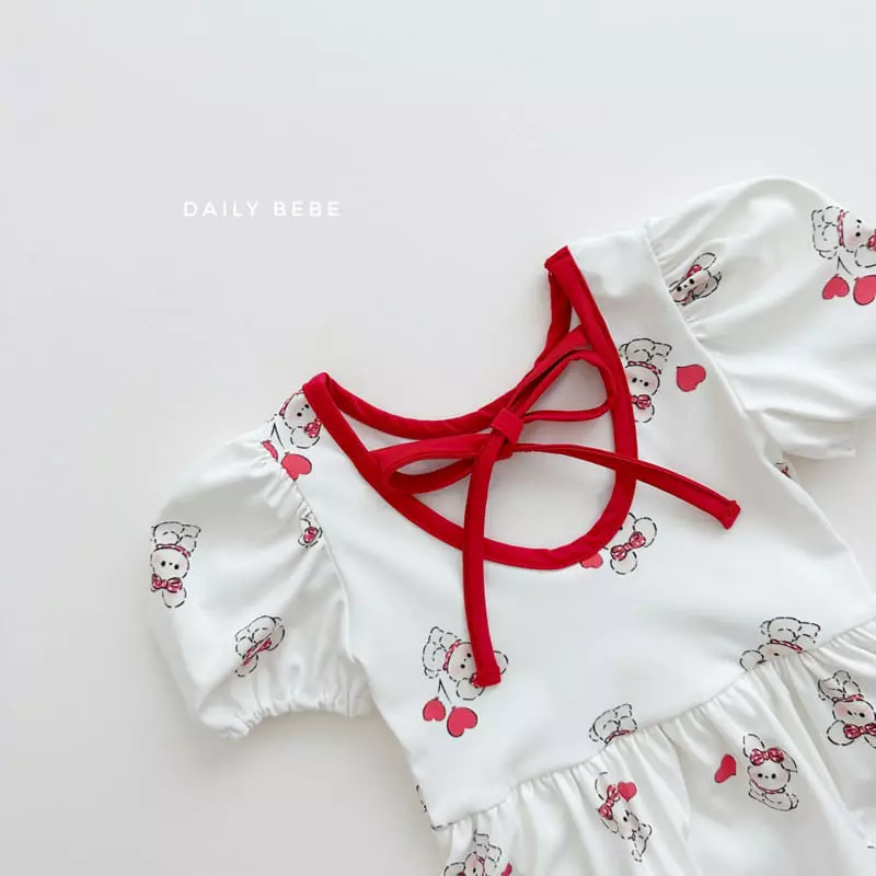 Daily Bebe - Korean Children Fashion - #magicofchildhood - Puff One-piece Swimwear - 8