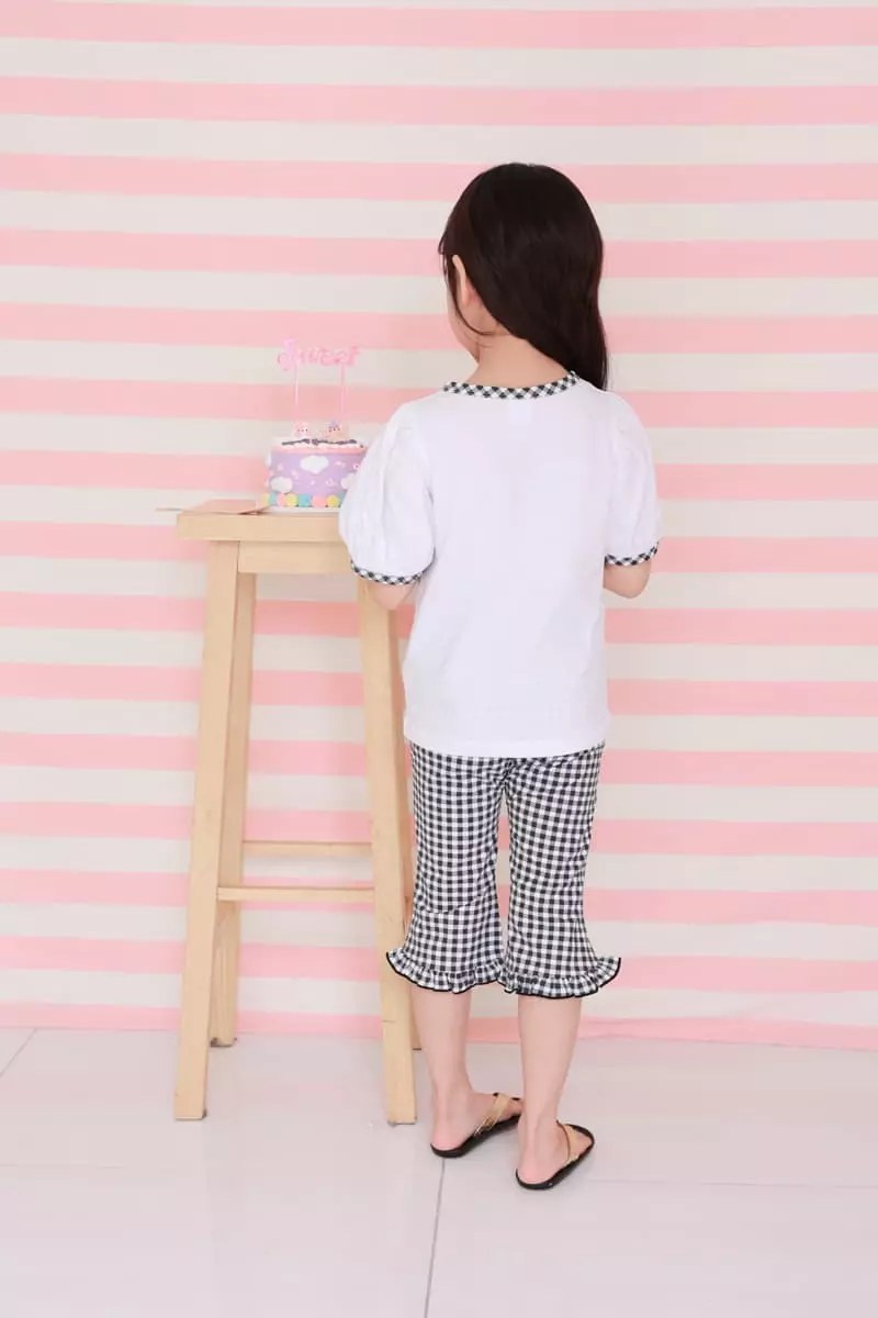 Dalla - Korean Children Fashion - #designkidswear - Check Frill Pants - 10