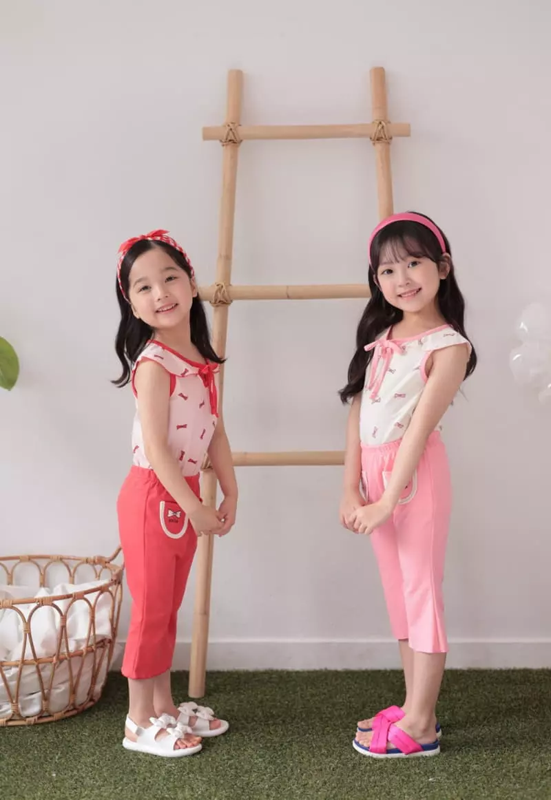 Dalla - Korean Children Fashion - #kidsshorts - Jan Jan Ribbon Tee - 2