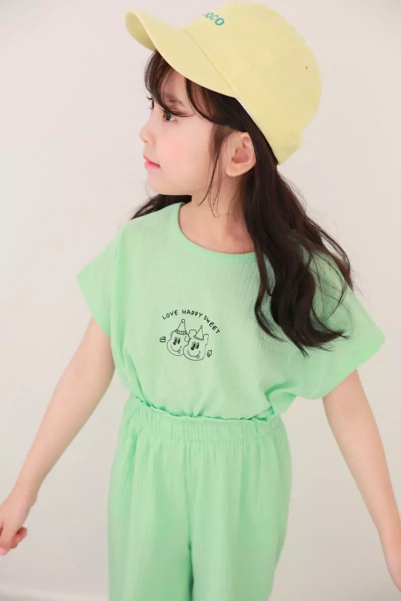 Dalla - Korean Children Fashion - #minifashionista - Friends Top Bottom Set - 6