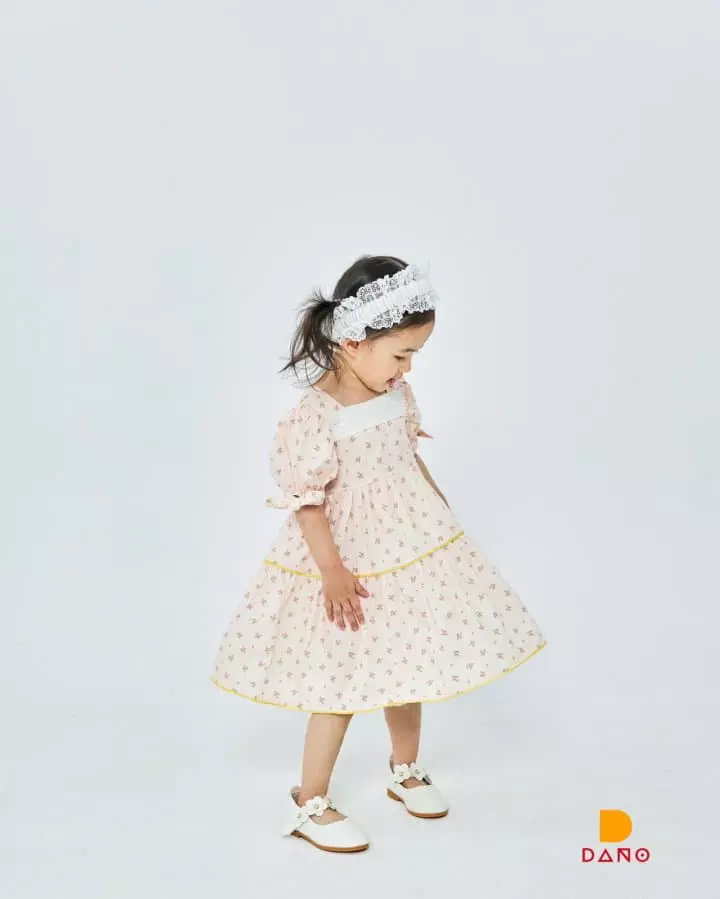 Dano - Korean Children Fashion - #Kfashion4kids - Mini Flower Lace One-piece - 6