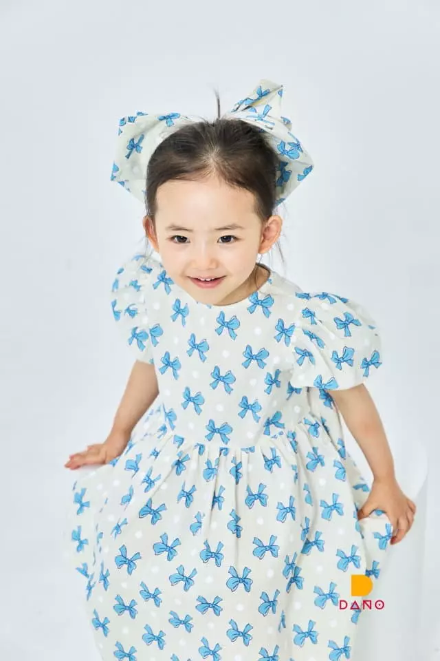 Dano - Korean Children Fashion - #childrensboutique - Ribbon One-piece
