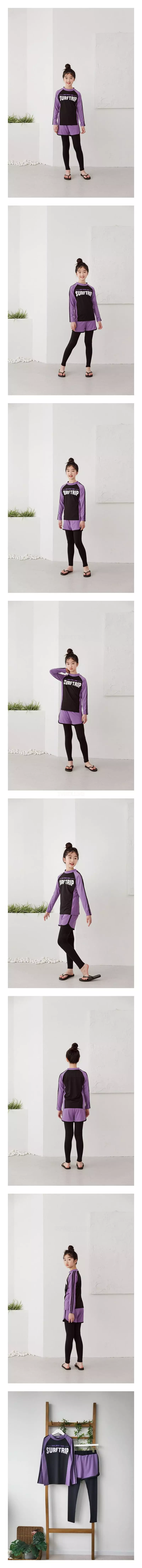 Dawon - Korean Children Fashion - #Kfashion4kids - Support Wrap Resh Top Bottom Set