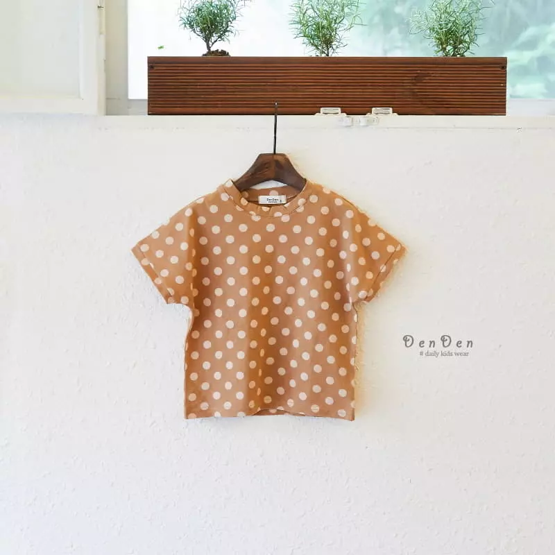 Denden - Korean Children Fashion - #stylishchildhood - Dot Tee - 7