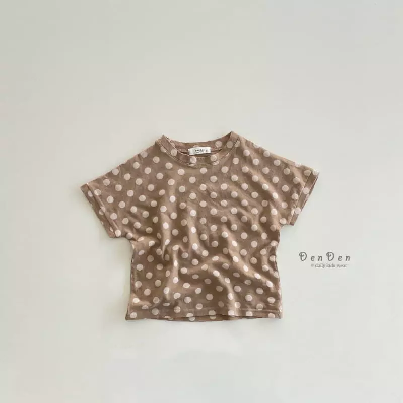 Denden - Korean Children Fashion - #toddlerclothing - Dot Tee - 6