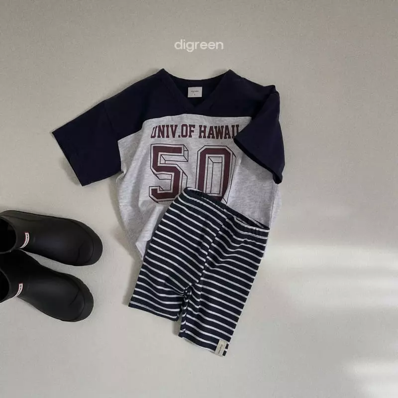Digreen - Korean Children Fashion - #Kfashion4kids - Summer Stripes Leggings - 9