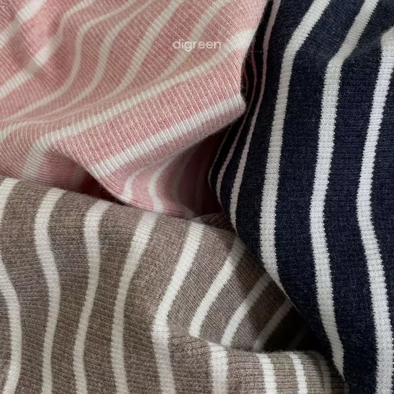 Digreen - Korean Children Fashion - #designkidswear - Summer Stripes Leggings - 3
