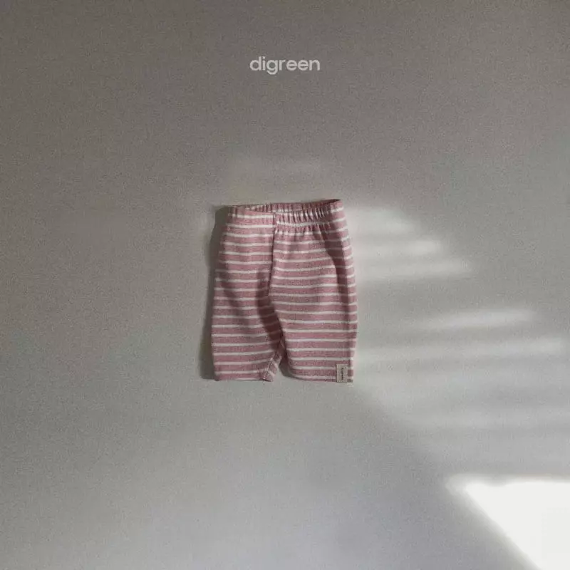 Digreen - Korean Children Fashion - #designkidswear - Summer Stripes Leggings - 4