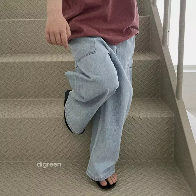 Digreen - Korean Children Fashion - #fashionkids - Big Pocket Jeans - 6