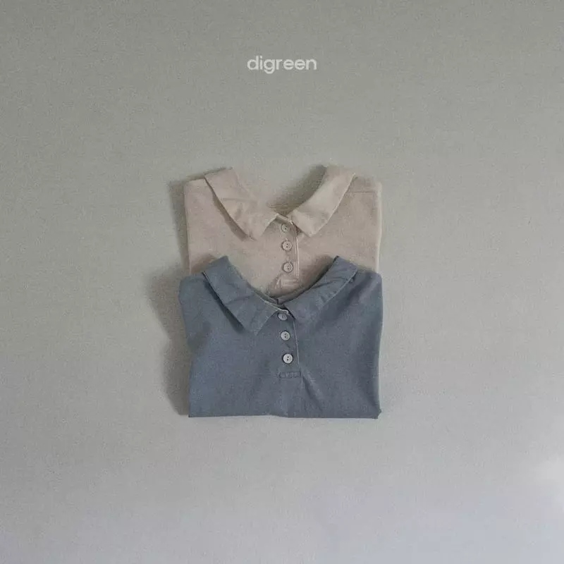 Digreen - Korean Children Fashion - #kidsshorts - Reversible Collar Tee - 6