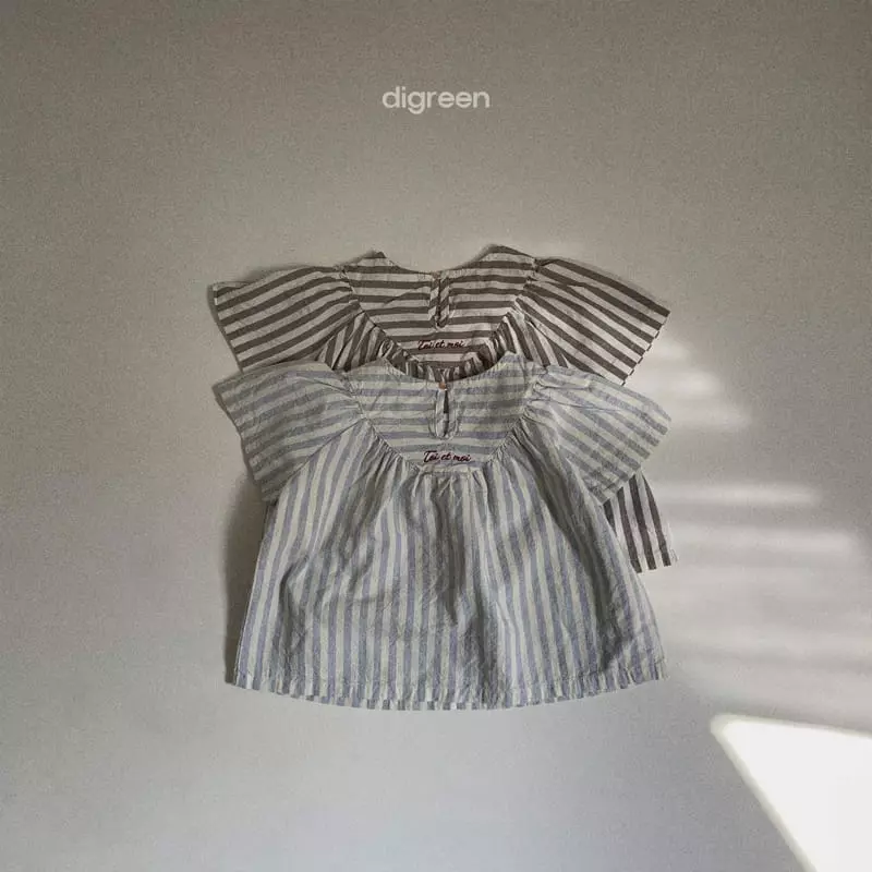 Digreen - Korean Children Fashion - #kidsshorts - Blan Blouse