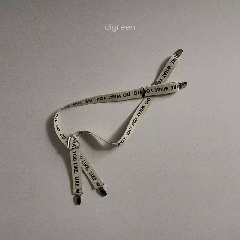 Digreen - Korean Children Fashion - #kidsshorts - Lettering Suspendar - 12