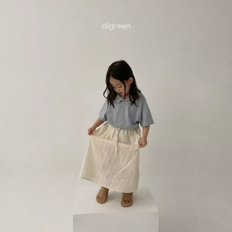 Digreen - Korean Children Fashion - #kidzfashiontrend - Creamy Skirt - 5