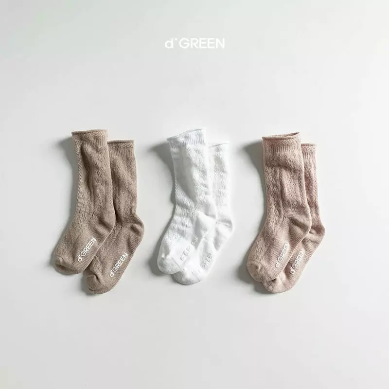 Digreen - Korean Children Fashion - #kidzfashiontrend - Floral Socks - 3