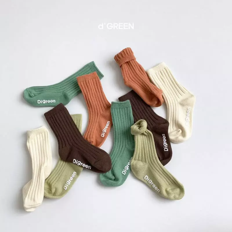 Digreen - Korean Children Fashion - #Kfashion4kids - Pistachio Socks - 4