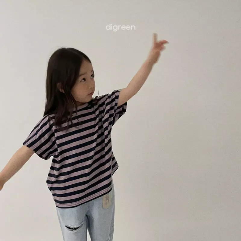 Digreen - Korean Children Fashion - #littlefashionista - Natural Stripes Tee - 11