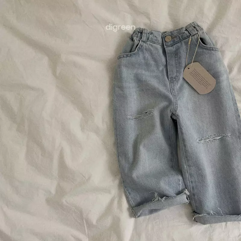 Digreen - Korean Children Fashion - #littlefashionista - Ice Cuttinh Pants - 4