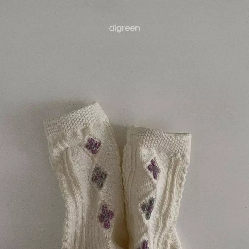 Digreen - Korean Children Fashion - #magicofchildhood - Natural Flower Socks - 3