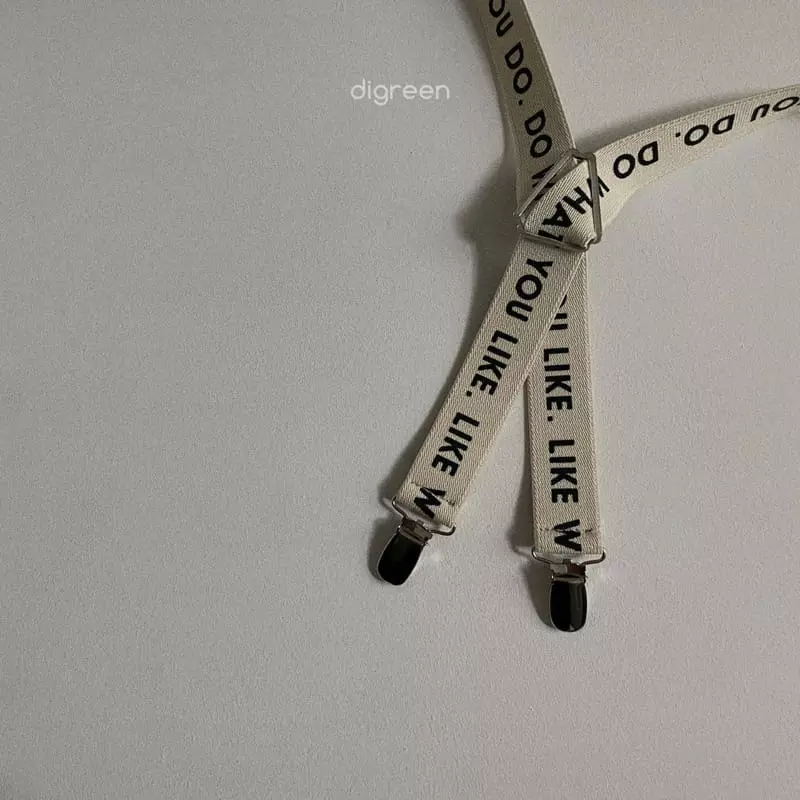 Digreen - Korean Children Fashion - #magicofchildhood - Lettering Suspendar
