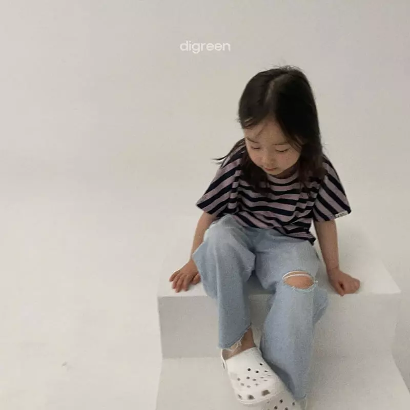 Digreen - Korean Children Fashion - #magicofchildhood - Natural Stripes Tee - 12