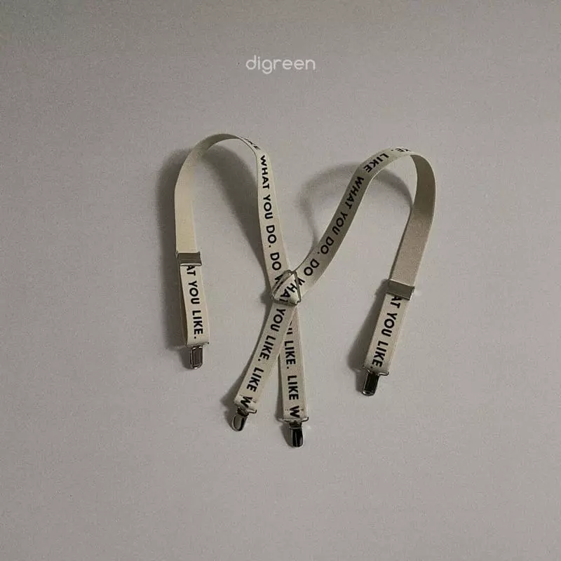 Digreen - Korean Children Fashion - #minifashionista - Lettering Suspendar - 2