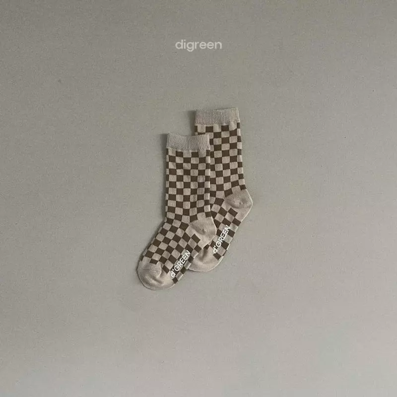 Digreen - Korean Children Fashion - #prettylittlegirls - Checker Boad Socks - 6