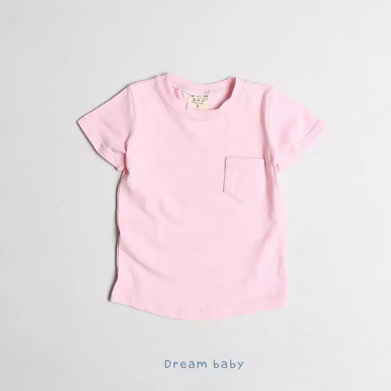 Dream Baby - Korean Children Fashion - #stylishchildhood - Pocket Tee - 4