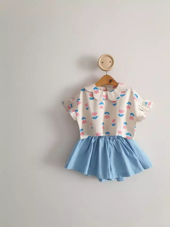 Eclair - Korean Children Fashion - #designkidswear - Tulip Top Bottom SET - 6