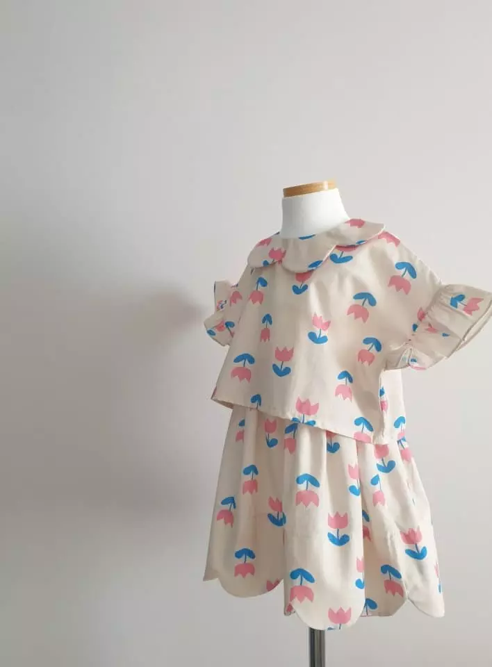 Eclair - Korean Children Fashion - #kidsshorts - Tulip Top Bottom SET - 9
