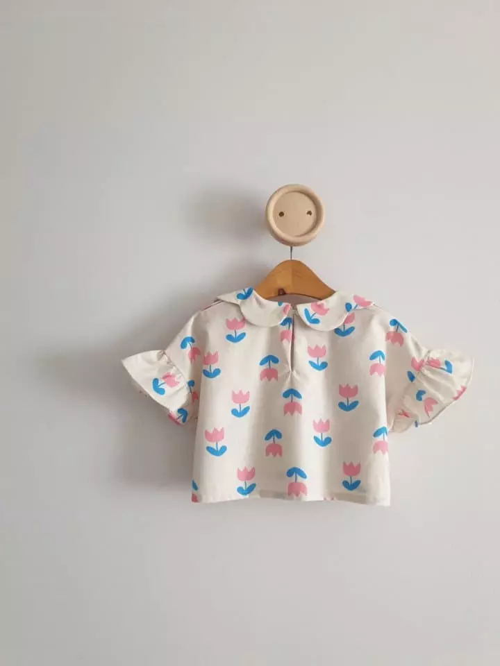 Eclair - Korean Children Fashion - #toddlerclothing - Tulip Top Bottom SET - 2