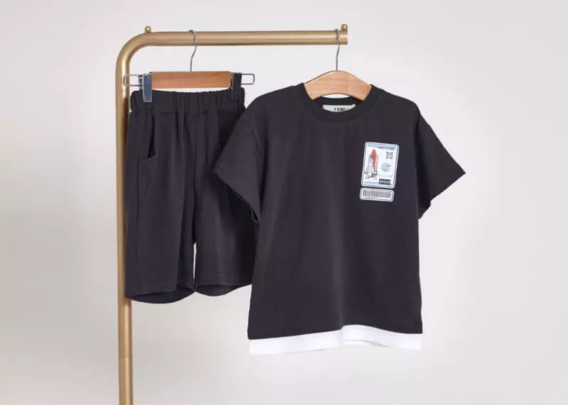 Fashion King - Korean Children Fashion - #Kfashion4kids - Space Layered Top Bottom Set - 11