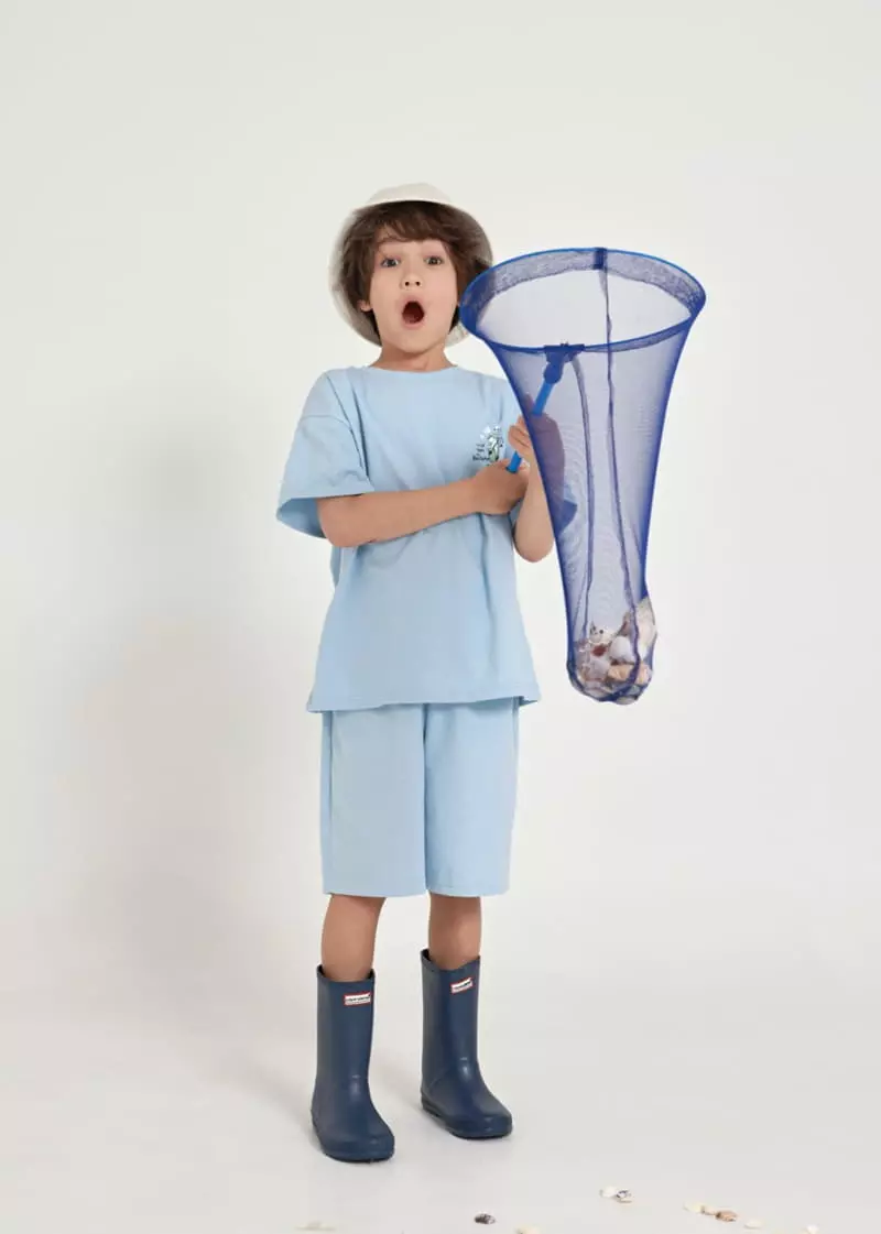 Fashion King - Korean Children Fashion - #Kfashion4kids - Pola Fishing Top Bottom Set - 9