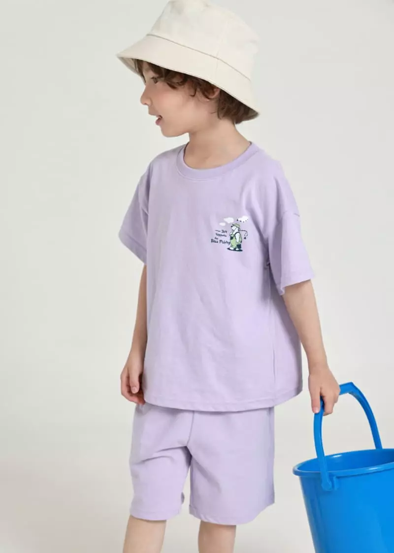 Fashion King - Korean Children Fashion - #childrensboutique - Pola Fishing Top Bottom Set - 2